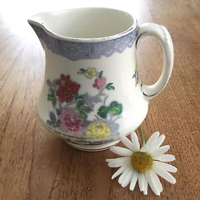 Buy Vintage Losol Ware Keeling & Co Jug. Pretty Floral Pattern 1912-36. 1 Pint. • 22£