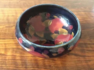 Buy Moorcroft Pomegranate  Bowl With Blue Signature And Loads Of Fruit In Vgc • 285£