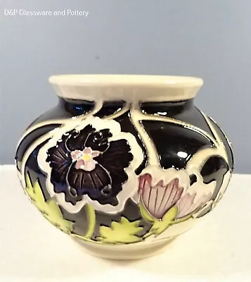 Buy MOORCROFT POTTERY PENNY BLACK Vase Numbered Edition Designed By Vicky Lovatt • 230£