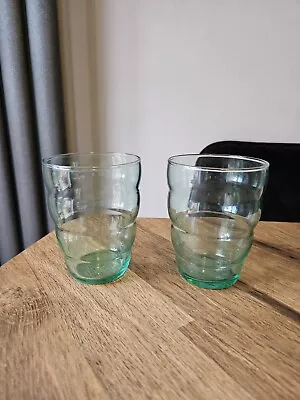 Buy 2 Vintage IKEA Skoja 4” Beehive Bubble Teal Glasses  • 9.99£