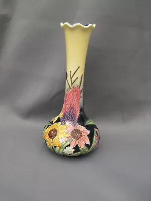 Buy Old Tupton Ware Tubelined Style Bulbous Foot Vase With Striking Rudbeckias • 15£