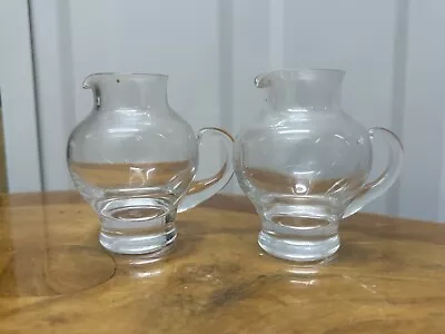 Buy A Pair Of Dartington Glass Jugs Small Shot Glass Whiskey Brandy Wine • 15£