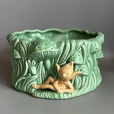 Buy Vintage Sylvac 2346 Pixie & Toadstool Planter • 55£