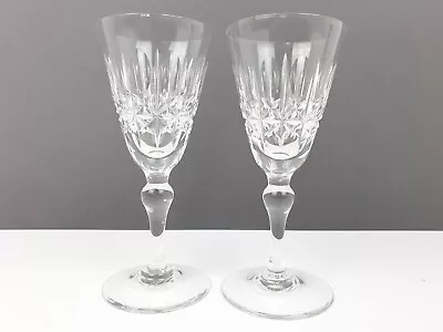 Buy 2 X Vintage Thomas Webb DEEP DIAMOND Pattern Port Wine  Sherry Glasses Signed • 19.99£