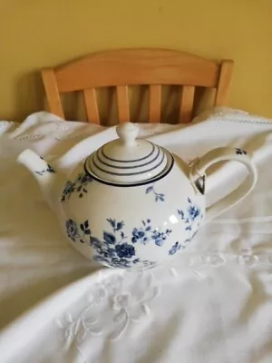 Buy Laura Ashley Blueprint Collection Large Teapot China Rose Pattern  • 34.99£