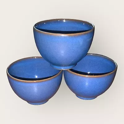 Buy Denby Imperial Blue Dip Bowls Set Of Three 3” X 2.25” Excellent Hardly Used • 30£