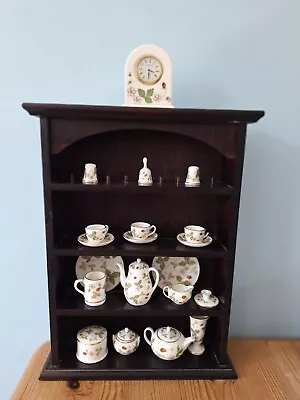 Buy Wedgewood Wild Strawberry Miniature Tea Set (17 Items) Plus Display Cabinet  • 200£