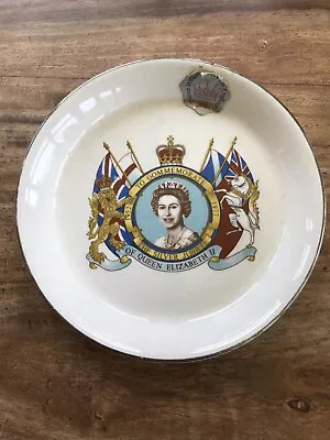 Buy Vintage 1977 Prince William Pottery Queen Elizabeth II Silver Jubilee Pin Dish • 3.99£