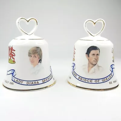 Buy King Charles & Princess Diana Vintage Royal Albert Bone China Wedding Bells • 9.99£