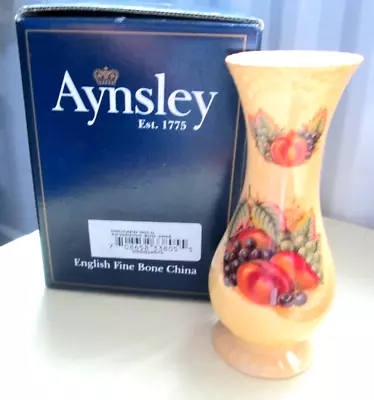 Buy Aynsley Orchard Gold Sovereign Bud Vase Boxed • 16£