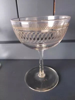 Buy Edwardian Champagne Coupe Saucer Glass • 9.99£