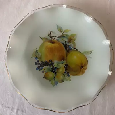 Buy Chance, Vintage Glass Wall Plate, Fruit Design, 24.5cm • 5£
