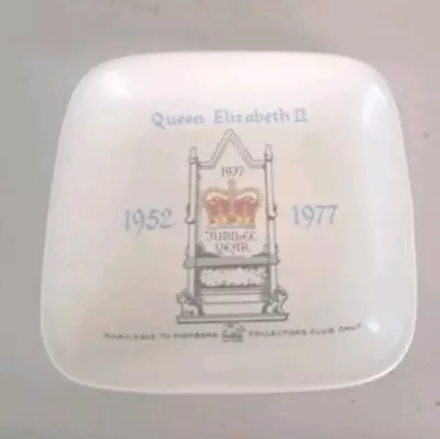 Buy Oliver Price Pottery Dish Goss Queen Elizabeth II 1977 Silver Jubilee Ltd Ed • 4.99£