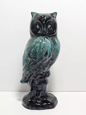 Buy Vintage Blue Mountain Pottery Owl Beautiful Drip Glaze! 7.5  • 27.95£