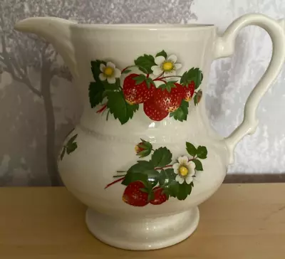 Buy Lord Nelson Pottery. Jug. Strawberries. 13cm X 16cm 5  X 6.5 Vintage/Collectable • 5£