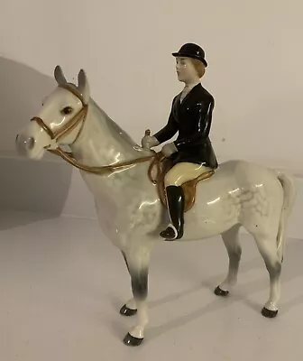 Buy Rare Collectable  Beswick Dapple Grey Fox  Huntswoman Horse • 100£