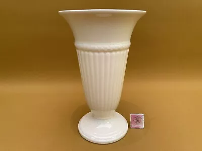 Buy Wedgwood Creamware Fluted Trumpet Vase 16.5cm • 19.99£