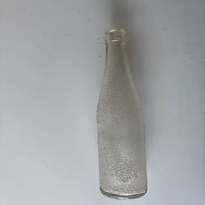 Buy RARE Vintage Pre-1930 Owens Bottle Co 7 3/4” Clear Crackled Glass Bottle • 9.33£