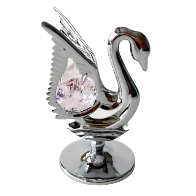 Buy Crystocraft Swan Pink Crystal Ornament With Bohemian Crystals Gift Boxed • 15.99£