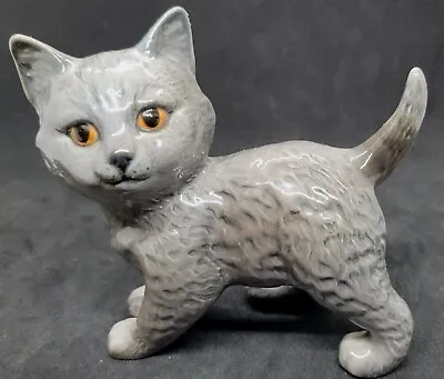 Buy Beswick Persian Cat Kitten British Blue Lead Grey #1885 RARE • 73.62£