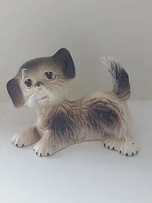 Buy Vintage Ceramic Dog Figurine Mid Century Cute Small • 3.50£