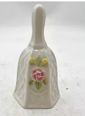 Buy Vintage Ceramic Pottery Belleek Ireland Bell Floral Design • 14.99£