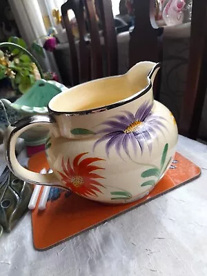 Buy Chunky Vintage / 40s Hand Painted Arthur Wood England Floral Jug Azeala Design  • 11.50£