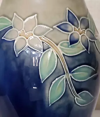 Buy Royal Doulton Tube-lined Stoneware Floral Baluster Vase 1920-30s X9004 C 26098 • 69.99£