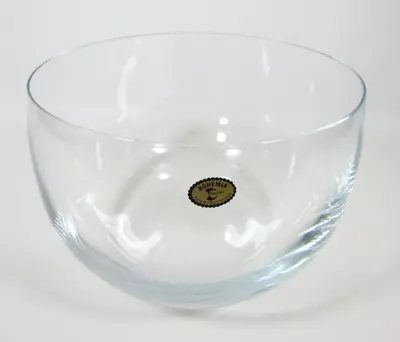 Buy Bohemia 24% Lead Crystal Glass Fruit Bowl Crystalex Clear Czech Republic 7.5  • 27.95£