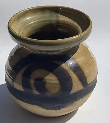 Buy Vintage Moffat Studio Art Pottery Scottish Vase Gerard T Lyons Spiral Design • 15£
