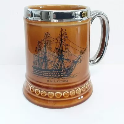 Buy Vintage Lord Nelson Pottery HMS Victory Ship Tankard Hand Crafted 12cm Tall • 8.99£
