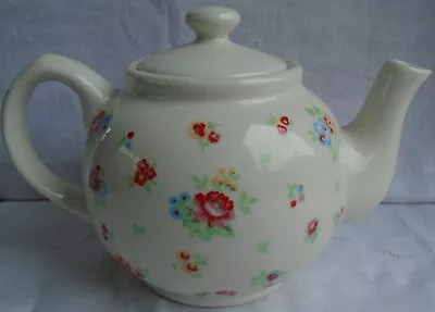 Buy Cath Kidston Floral China Teapot With Red Roses & Blue Florals By Queens Kitchen • 6£