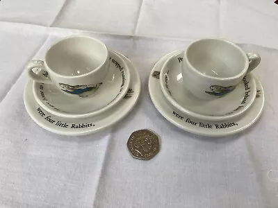 Buy Wedgwood Children’s Tea Set Beatrix Potter Vintage Excellent Condition 6 Pieces • 20£