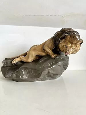 Buy Royal Doulton Lion On A Rock HN2641 Charles Noke LARGE  • 385£
