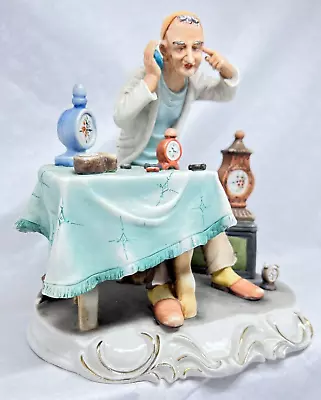 Buy Capodimonte 'The Watchmaker' No. 166 Detailed Porcelain. 9x9x7 Inches 23x23x18cm • 79.99£