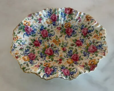 Buy James Kent ROSALYNDE Scalloped Oval Dish Vintage Chintz Pattern • 32.62£