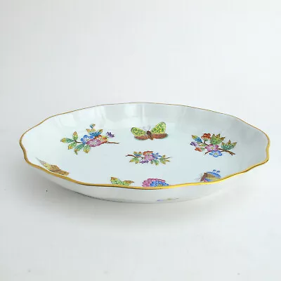 Buy Queen Victoria By Herend Porcelain Oval Relish Dish (213 V) Vintage • 75.25£