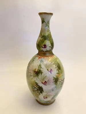 Buy RW Rudolstadt Gourde Vase Dresden Handpainted Porcelain 1895 -1924 • 25£