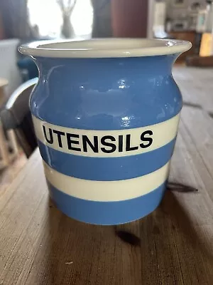 Buy The Original T G Green Cornishware Blue And White Utensil Pot, Jar • 25£