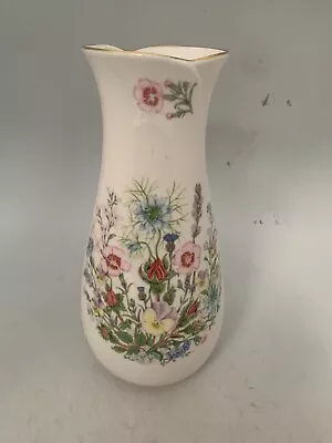 Buy Aynsley Wild Tudor Vintage Fine Bone China Floral Vase 26cm Tall #GL • 4.89£