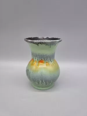Buy Studio Art Deco Pottery Green Ruskin Style Drip Ware Posy / Bud Vase, Unmarked. • 28£