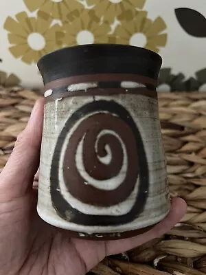Buy Vintage Briglin Studio Pottery Small Vase  Vintage Ceramic Pot Handmade Decor • 15£