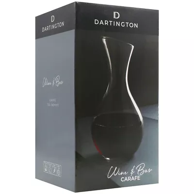 Buy Dartington Carafe 750ml Lead Free Crystal Wine & Bar Collection Dishwasher Safe • 34.99£