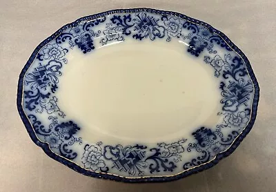 Buy Antique Large 17-3/4  Doulton Nankin FLOW BLUE Platter • 274.92£