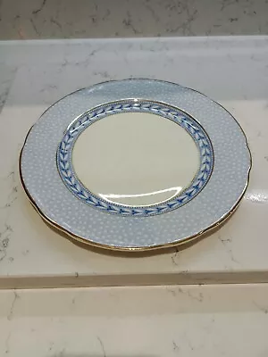 Buy Vintage Ridgways England Royal Semi Porcelain Beautiful Blue Gold Salad Plate • 12.34£