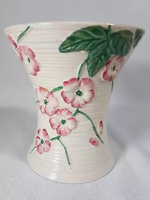 Buy Vintage Vase Maling Ware Lustre Ribbed Apple Blossom Pattern England Rare • 12.99£