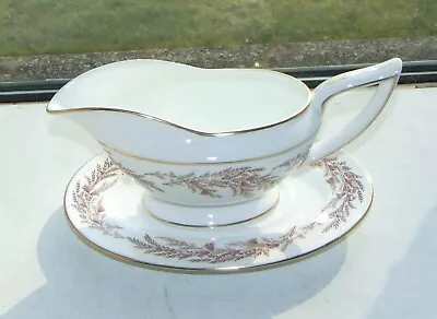 Buy Minton English Bone China Bedford Pattern Gravy Boat And Stand S669 • 12£