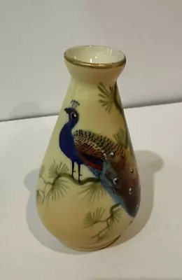 Buy Antique Locke & Co Worcester Miniature Vase Painted With Peacock Signed Lewis • 30£
