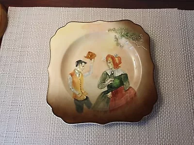 Buy ROYAL DOULTON  DICKENS WARE Sam Weller&Mrs. Bardell 8   Plate Square/Scalloped • 24.99£