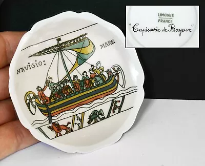 Buy LIMOGES Bayeaux Tapestry Design Small Plate / Pin Dish. Battle Of Hastings • 9.99£